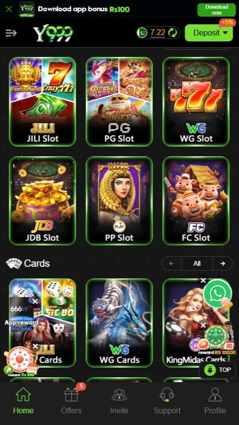 Y999 Popular Games